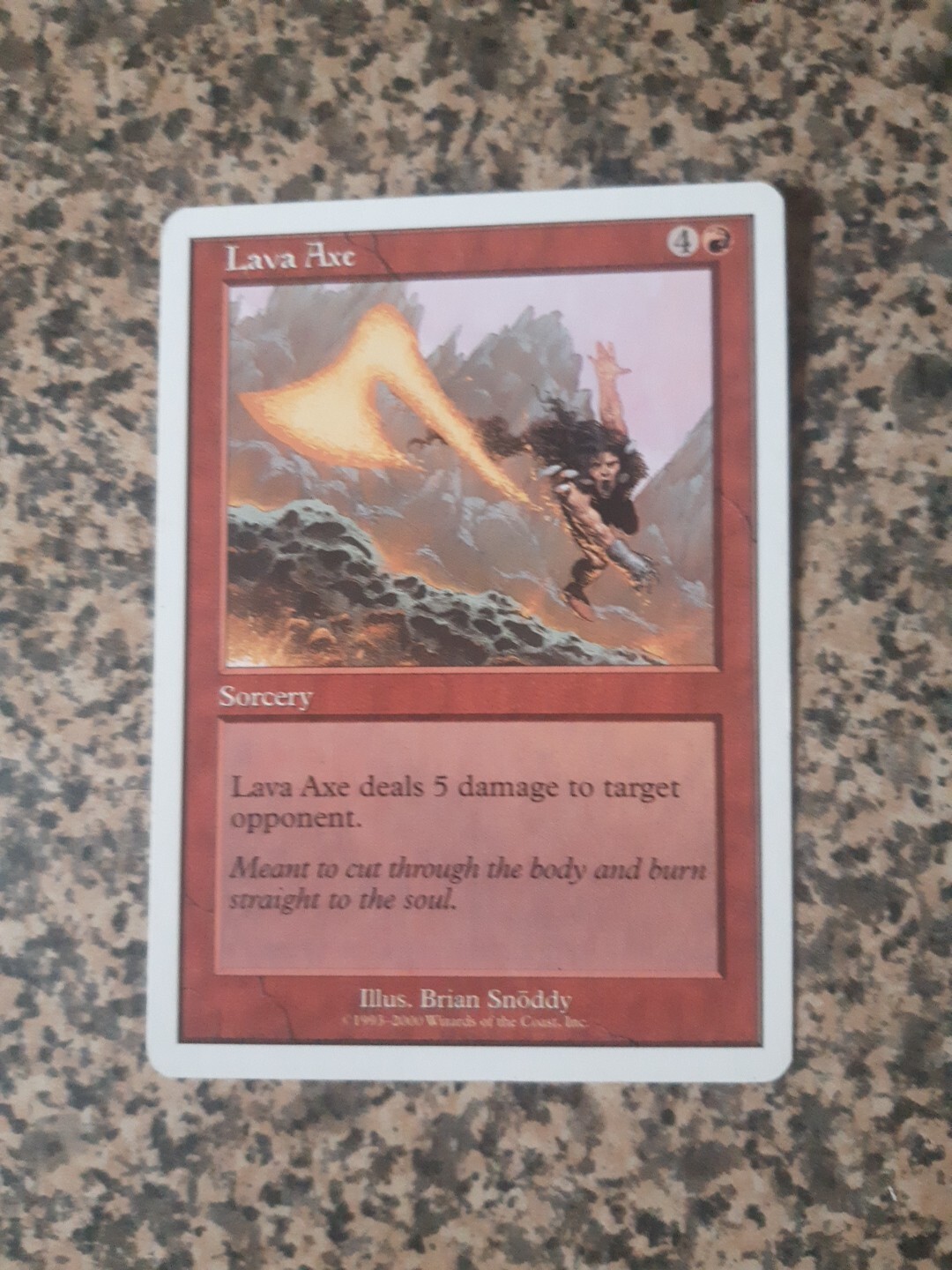 MTG - 1 x Lava Axe - Starter 2000