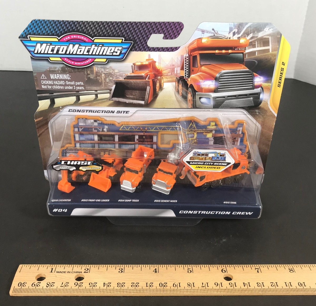 MICRO MACHINES Series 2 CONSTRUCTION CREW #04 Excavator Dump