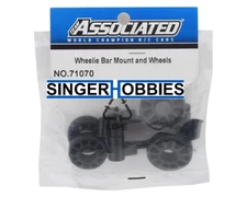 Associated ASC71070 DR10 Wheelie Bar Wheels & Mount