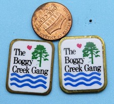 PIN Pair vtg The BOGGY CREEK Gang Florida Non-Profit Seriously Ill CHILDREN Camp