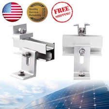 30MM/35MM Solar Panel Rail Bracket Mounting Fixing RV Mount End/Middle Clamp Set