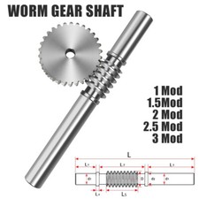 45# Stahl Schneckenwelle für Zahnrad1 1.5 2 2.5 3 Modulus Schneckenrad 150-280mm