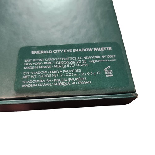 Cargo Cosmetics Emerald City Eye Shadow Palette - 12 Shades Includes Brush New I - Picture 3 of 7