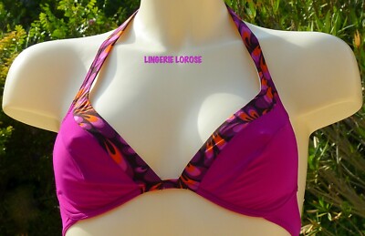 Haut De Maillot De Bain RASUREL - Bonnet B, Taille 1/FR80B/INT65B, Couleur Mauve, Neuf Sans étiquettes