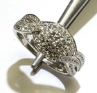 Neil Lane 14k white gold 1.19ct round diamond engagement ring wedding band set — photo 7