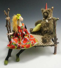 Cloth Art Doll Pattern Class Tutorial "Forgiving Goldilocks" by Cindee Moyer