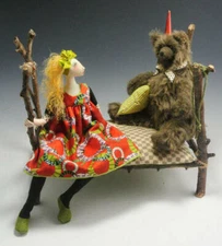 Cloth Art Doll Pattern Class Tutorial "Forgiving Goldilocks" by Cindee Moyer