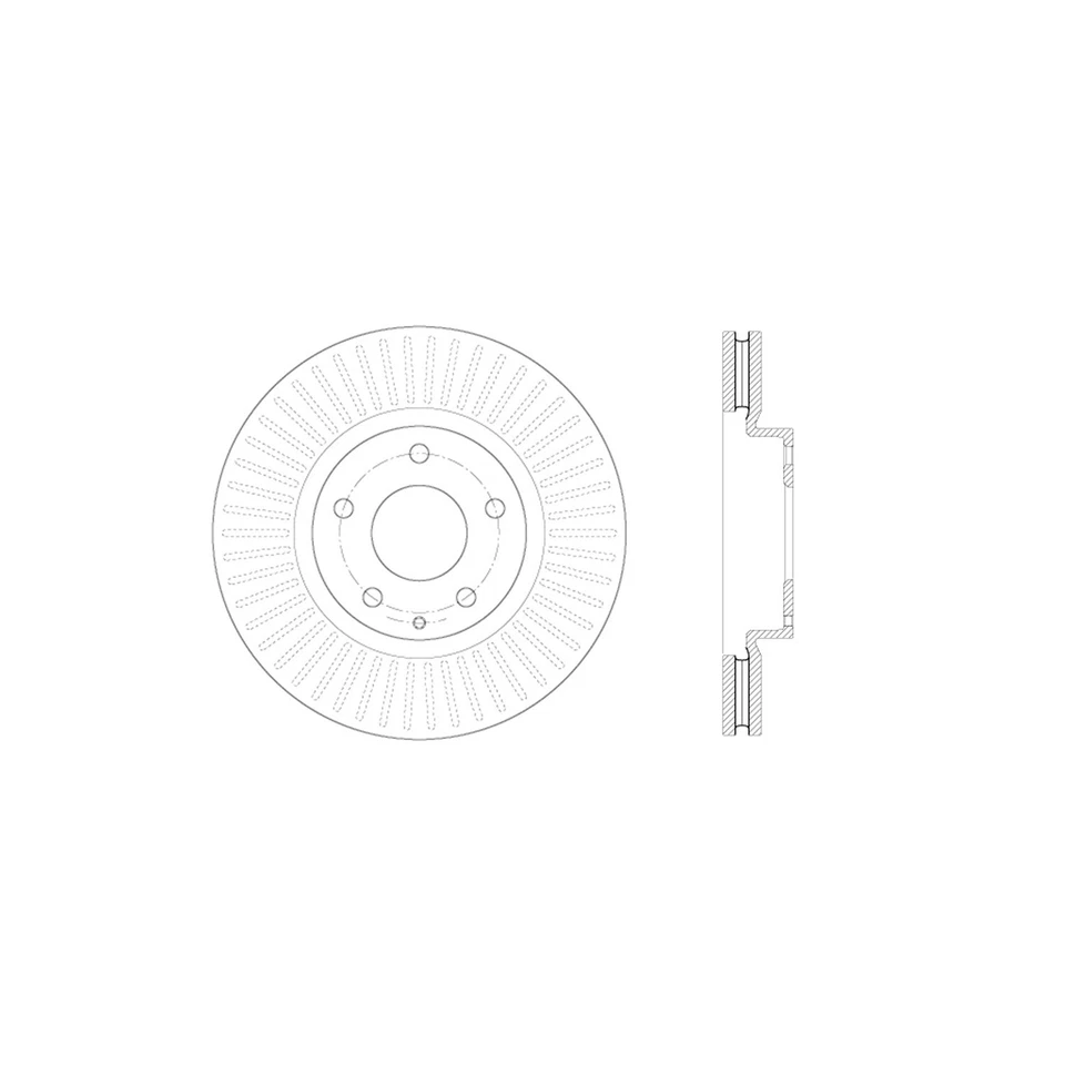 Par delantero de rotor de freno de disco Stoptech para Mazda 6 2014-2016 (45555) Foto 3 de 3