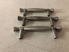 3 pcs Liberty PBF720Y-BSP-C 3-Inch Ringed Cabinet Hardware Handle Pull-Silver
