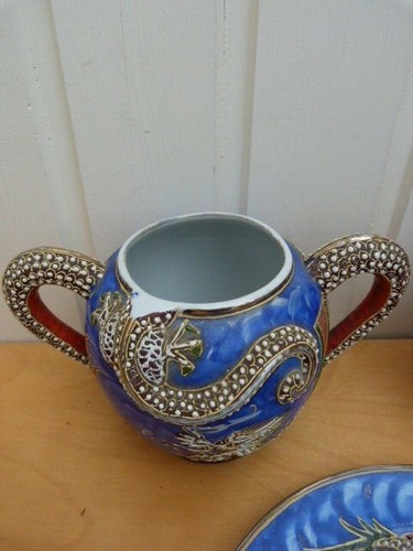 Rare Collectable Vintage Nagoya Dragon Mixed Tea Set 1950's/60's Plates Cup - Picture 7 of 11
