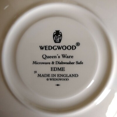 Wedgwood ~ Queen's Ware ~ EDME~ 3 Sets OFF-WHITE 2¾