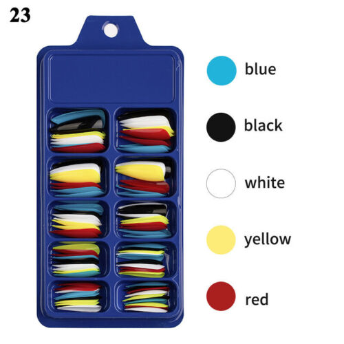 100 Pcs False Nails Wearable Fake Nails Full Cover Nail Tips Press On Nail - Picture 88 of 128