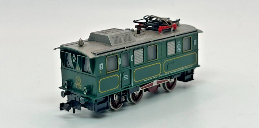 N Scale Fleischmann 7307 Green Track Cleaning Locomotive Original