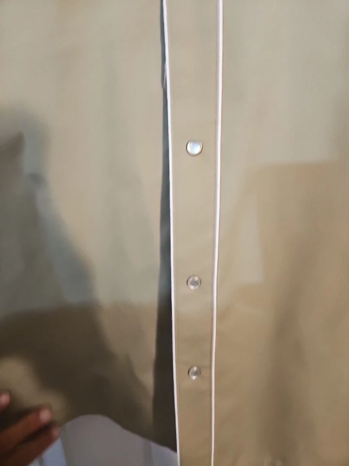 Camisa De Colección Libélula Para Hombres XL Bordada Musical Perla Broches Perfecto Estado @V Foto 2 de 4