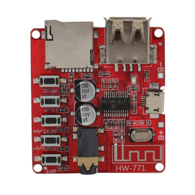 Bluetooth 4.1 Audio Decoder MP3 Player Board 3.7V-5V Micro USB SD Card TF Module