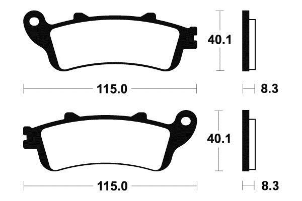 Freinage avant Honda VFR 800 V-TEC ABS sans vibrations plaquettes Bendix