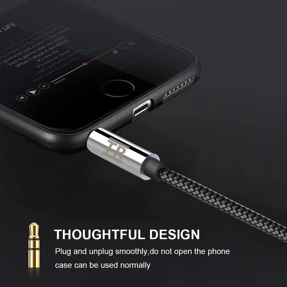 Cable auxiliar conector para auriculares de 3,5 mm cable de audio de 1,5 m buena calidad de sonido auxiliar Foto 4 de 4