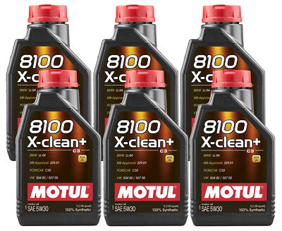 Motul 8100 X-CLEAN + 5W30 - 6L - Fully Synthetic Engine Motul 8100 X-CLEAN + 5W30 - 6L - Fully Synthetic Engine