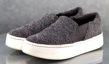 Vince 180 Women's Platform Slip Ons Sneakers Shoes Size 7 Gray Black