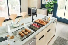 26" Dual Level Undermount Stainless Steel Large Single Kitchen Sink WorkStation