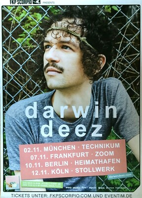 DARWIN DEEZ 2015 TOUR - orig. Concert Poster -- Konzert Plakat - DIN A1 xx