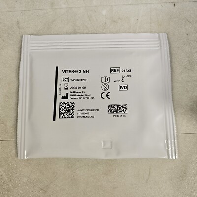 BioMerieux Vitek 2 NH Test Kit  Reagent Card 21346 - 1 Card