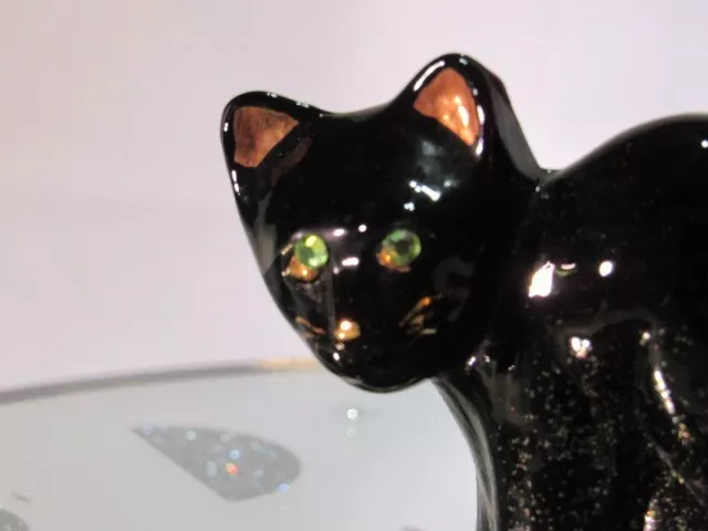 Fenton Art Glass Autumn Gold Scaredy Cat 