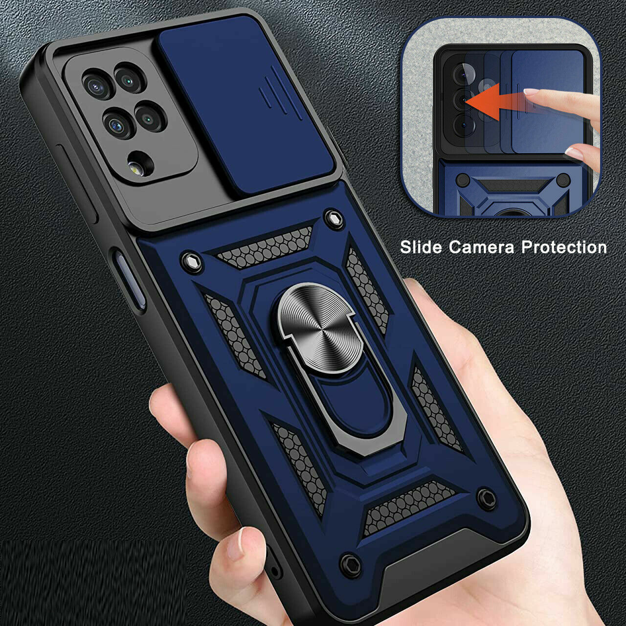 Case Camera Lens Slide Protection Cover For Samsung Galaxy A32 A52 5G A12 72 A42