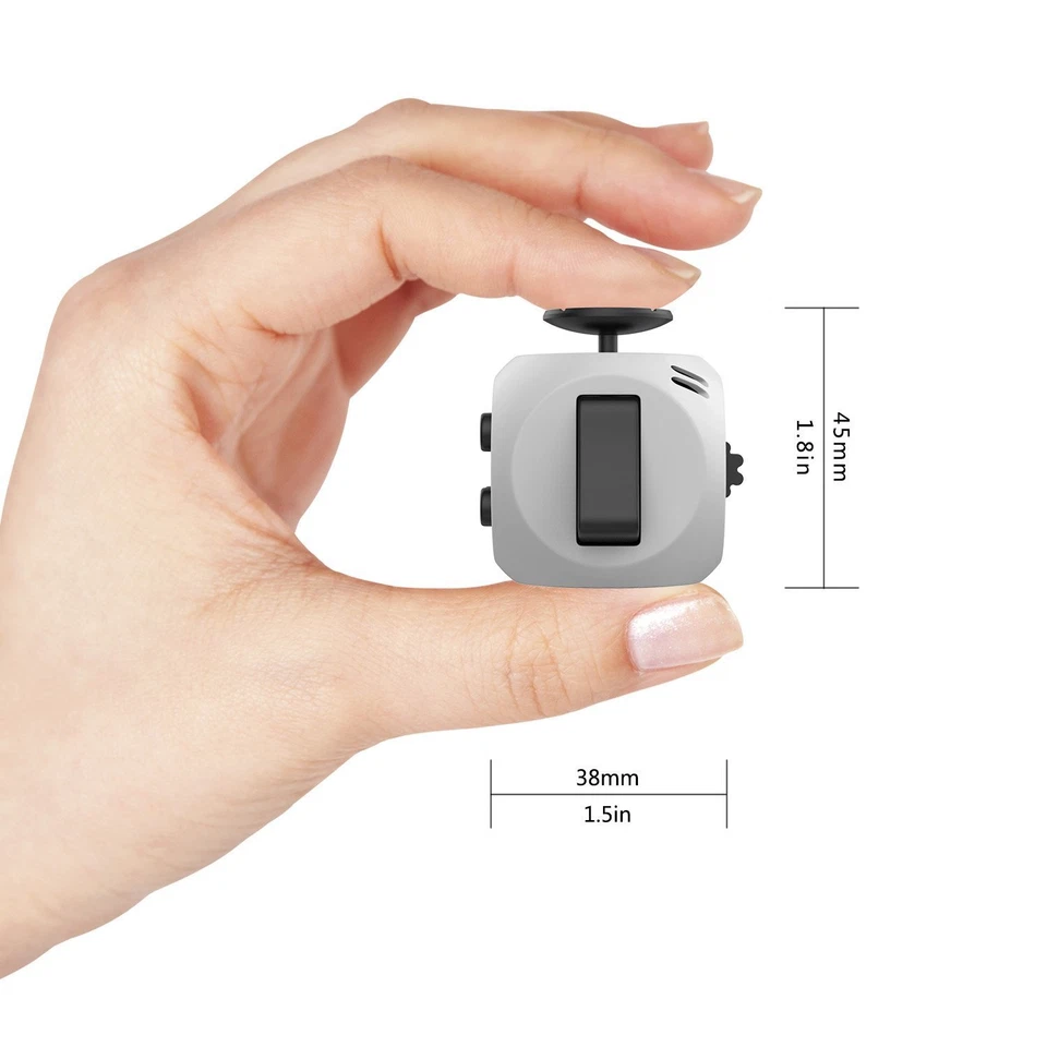 Helect Fidget Cube Toy Stress Anxiety Relief Focus Attention Work Puzzle Cube - Image 3 of 4