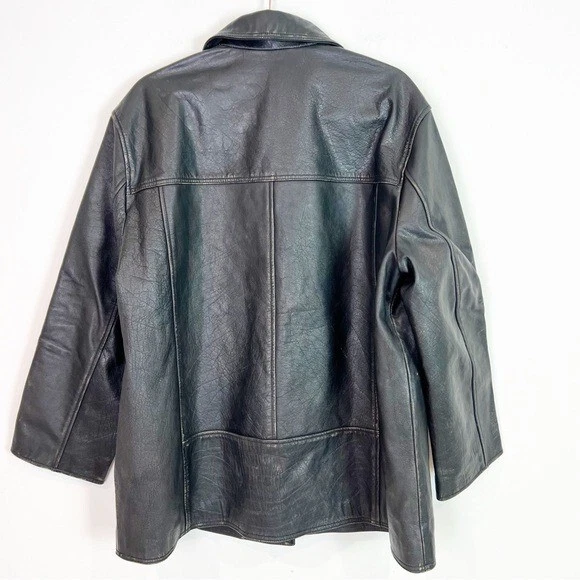 CHAQUETA DELANTERA CON BOTONES DE CUERO MARRÓN DISEÑO ASOS PARA MUJER 10 Foto 2 de 4