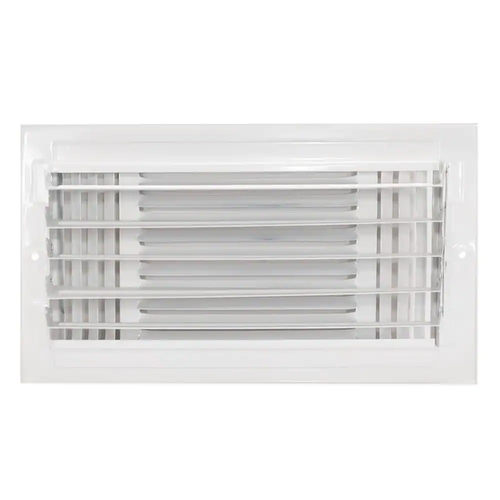 12 x 6 Inch 3-Way Steel Wall/Ceiling Register HVAC Vent Cover White Durable NEWW - Picture 3 of 6