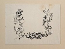 Max Slevogt 1868-1932 - Lithographie - Szenische Illustration - signiert 