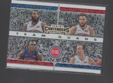 PISTONS 2019 PANINI CONTENDERS TEAM QUADS CARD #9