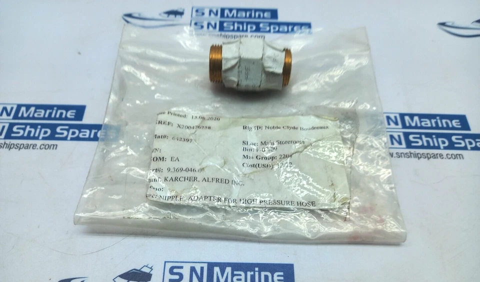 Alfred Karcher 9.369-0460 Nipple Adapter For High Pressure Hose 13PCs In Lot - Image 2 of 4