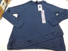 Women's Active Life Navy Blue Long Sleeve Shirt Sweater Small NEW  msrp -$79