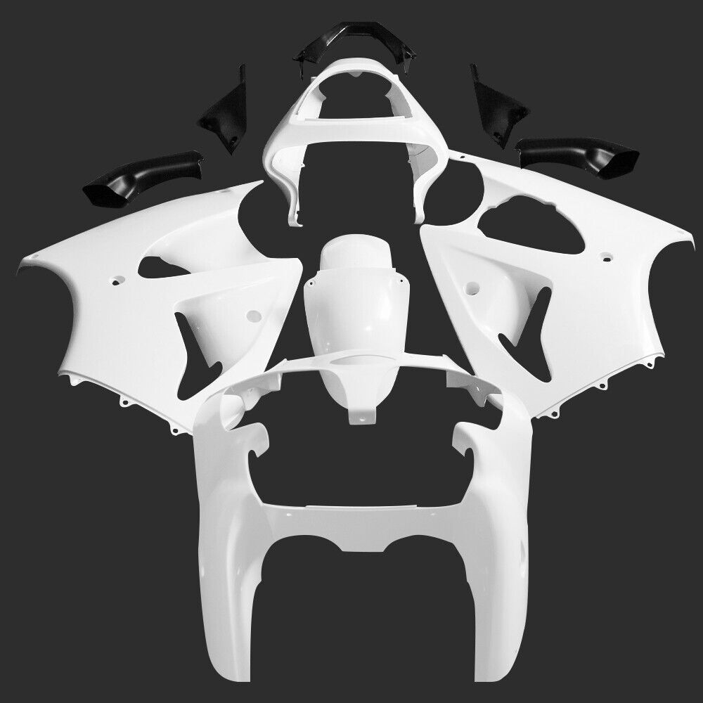 Unpainted White Fairings Kit Bodywork For Kawasaki ZX6R 2000 Unpainted White Fairings Kit Bodywork For Kawasaki ZX6R 2000