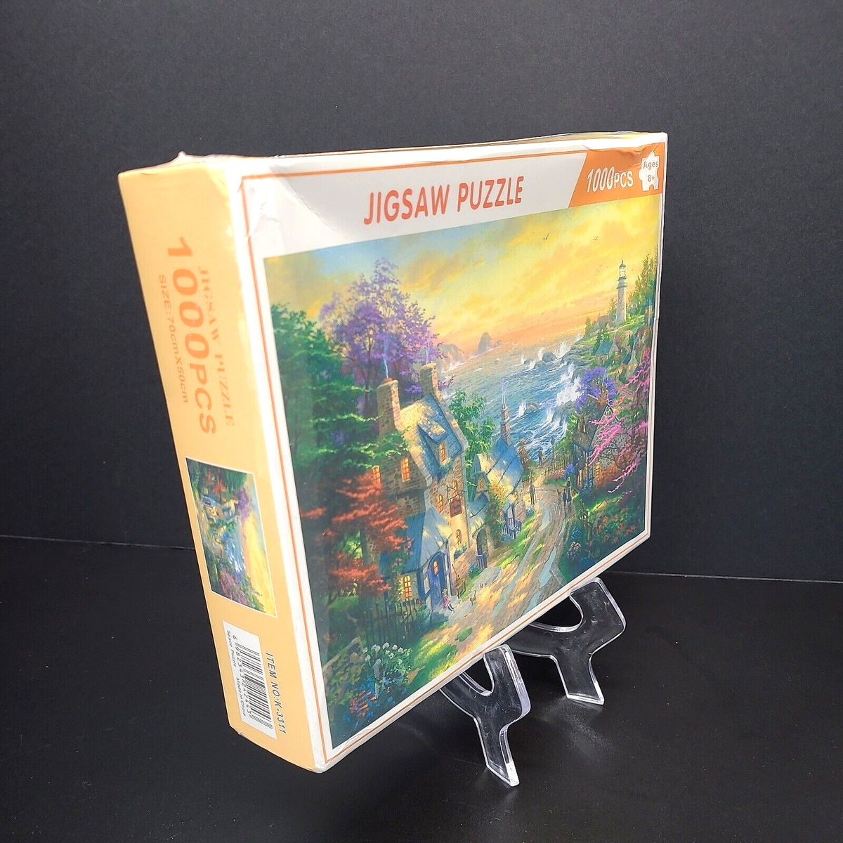 Sealed 1000 Piece Jigsaw Puzzle, K-3311, Village Sea Scene, Age 8+