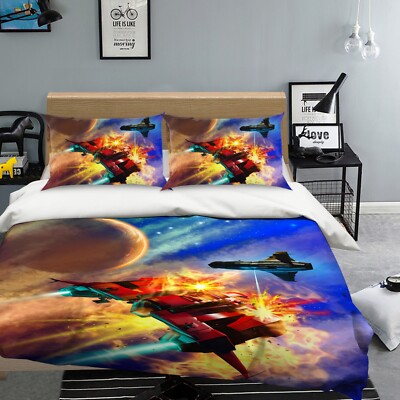 3D Planet Detector A699 Bed Pillowcases Quilt Duvet Cover Set Queen King Amy