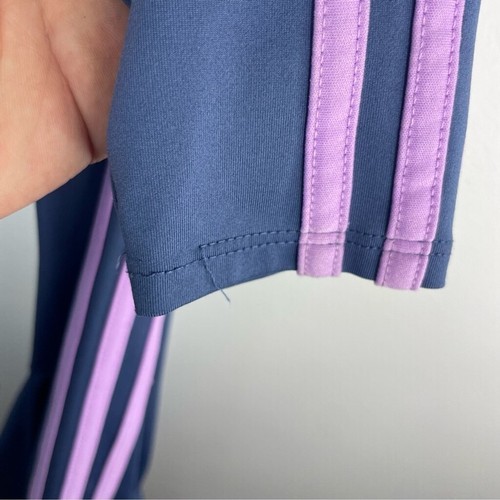 ADIDAS Girls Kids Classic Track Pants Skinny Joggers 2 Shades of Purple Size 6 - Picture 4 of 4