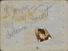 Vintage CATHARINE DOUCET, BEVERLY BAYNE + 2 Autographs - 1953