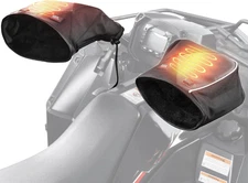 KEMIMOTO ATV Gloves Heated Snowmobile Handlebar Muffs, Water-Resistant Front Win
