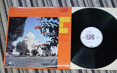 RAVI SHANKAR ALI AKBAR KHAN - A DHUN & A RAGA 1969 UK ISSUE LP