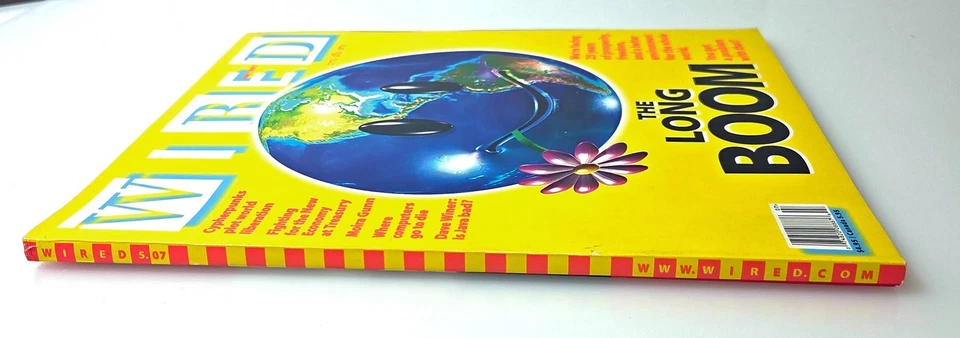 WIRED MAGAZINE The Long Boom 1997 July Front Cover VF/LN! - Image 2 of 4