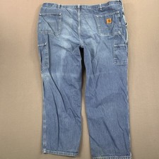 Carhartt Jeans Mens 38x30 Blue Dungaree Fit Workwear Denim Carpenter Pants