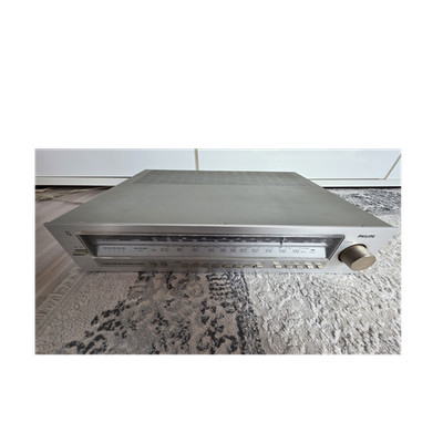Philips F2213 AM/FM Stereo Radio-Tuner, silber, analog, AF OUT, 10W