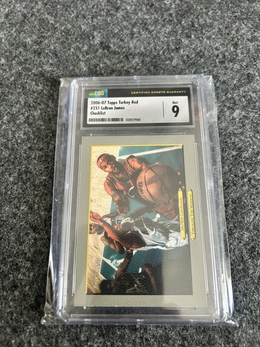 Lebron James [Checklist] #251 2006 Topps Turkey Red card