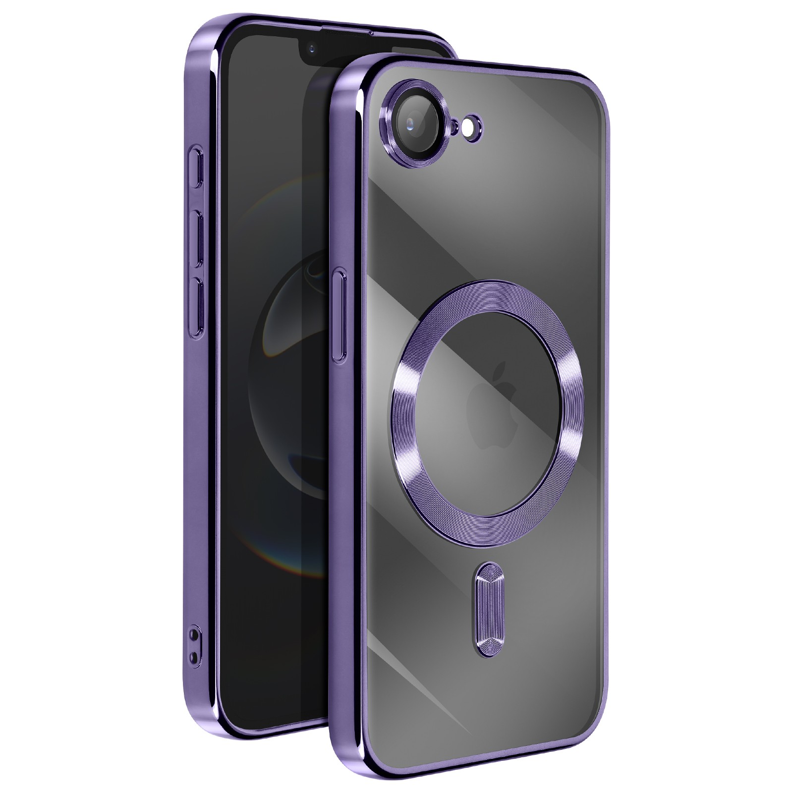 Coque iPhone 17e Avizar violette avec bords chromés protecteurs - 2