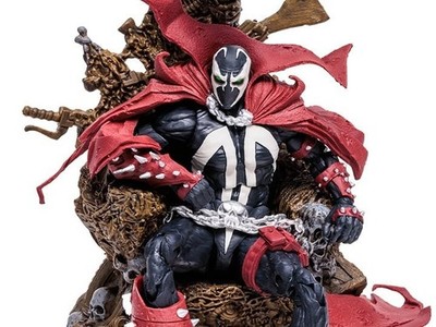 Mcfarlane Toys Spawn's Universe Deluxe Spawn on Throne 7-Inch Action Figure NIB