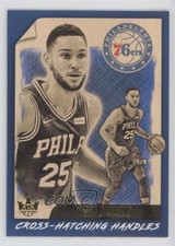 2019-20 Panini Court Kings Cross-hatching Handles Ben Simmons #24 9ih