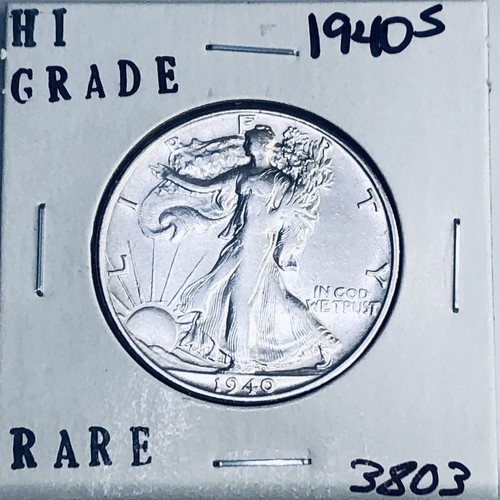 1940 S LIBERTY WALKING SILVER HALF DOLLAR HI GRADE U.S. MINT RARE COIN 3803